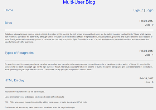 Multi User Blog image